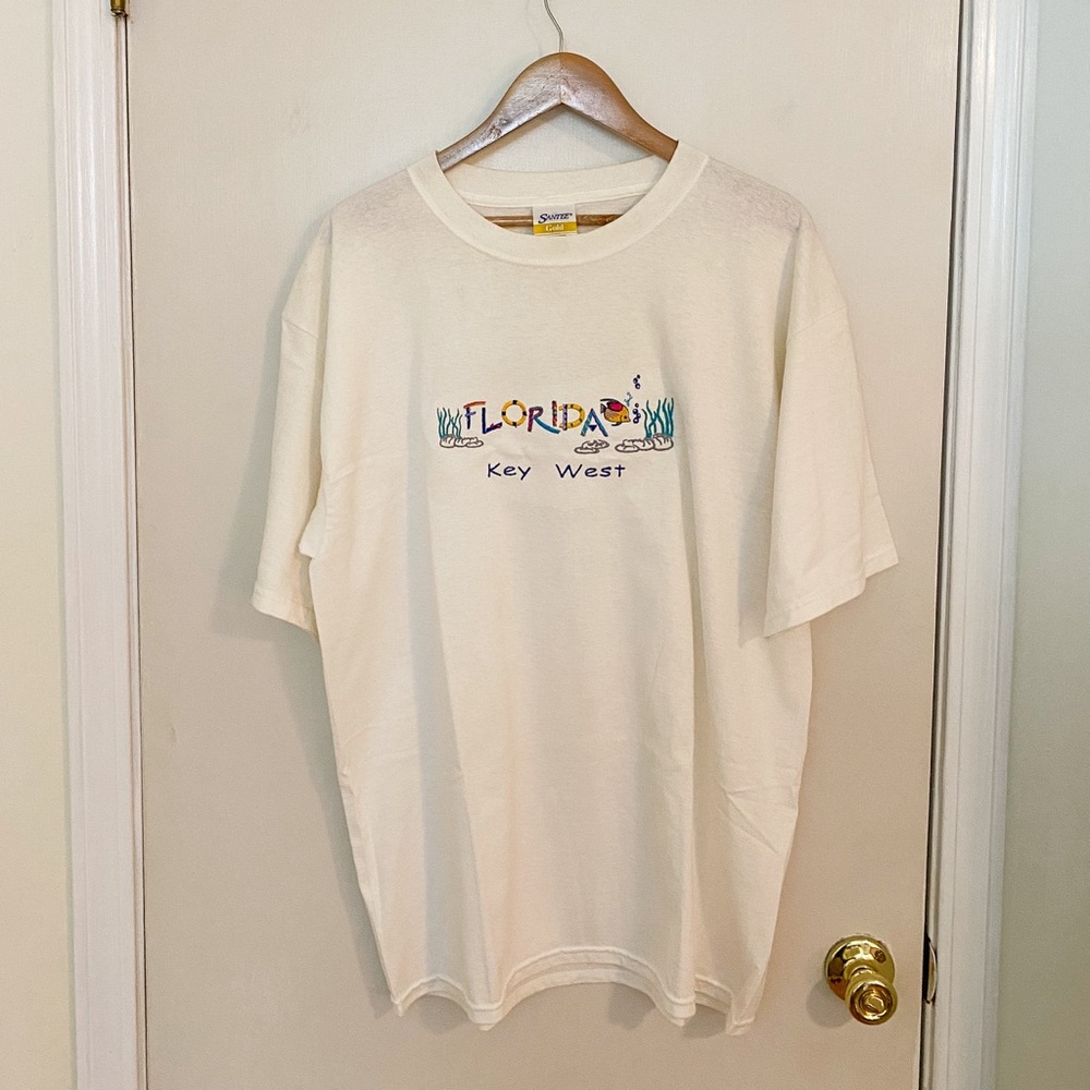 Vintage Florida Key West Embroidered T-Shirt